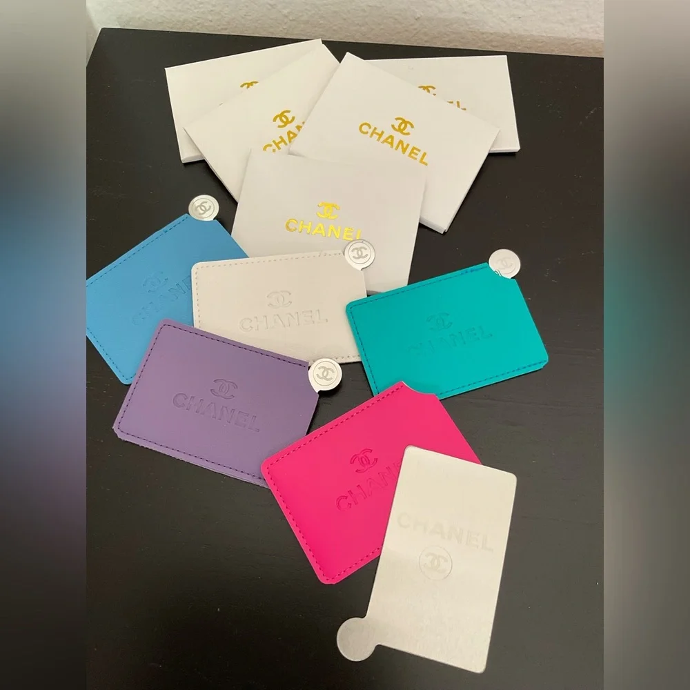 NIB 5pcs. Chanel metallic mirrors with case